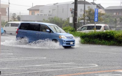 工事現場向けサイネージで天気予報